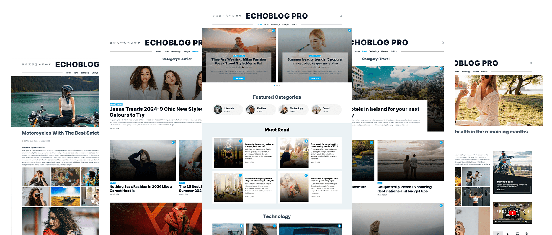 EchoBlog Pro Multiple Demos