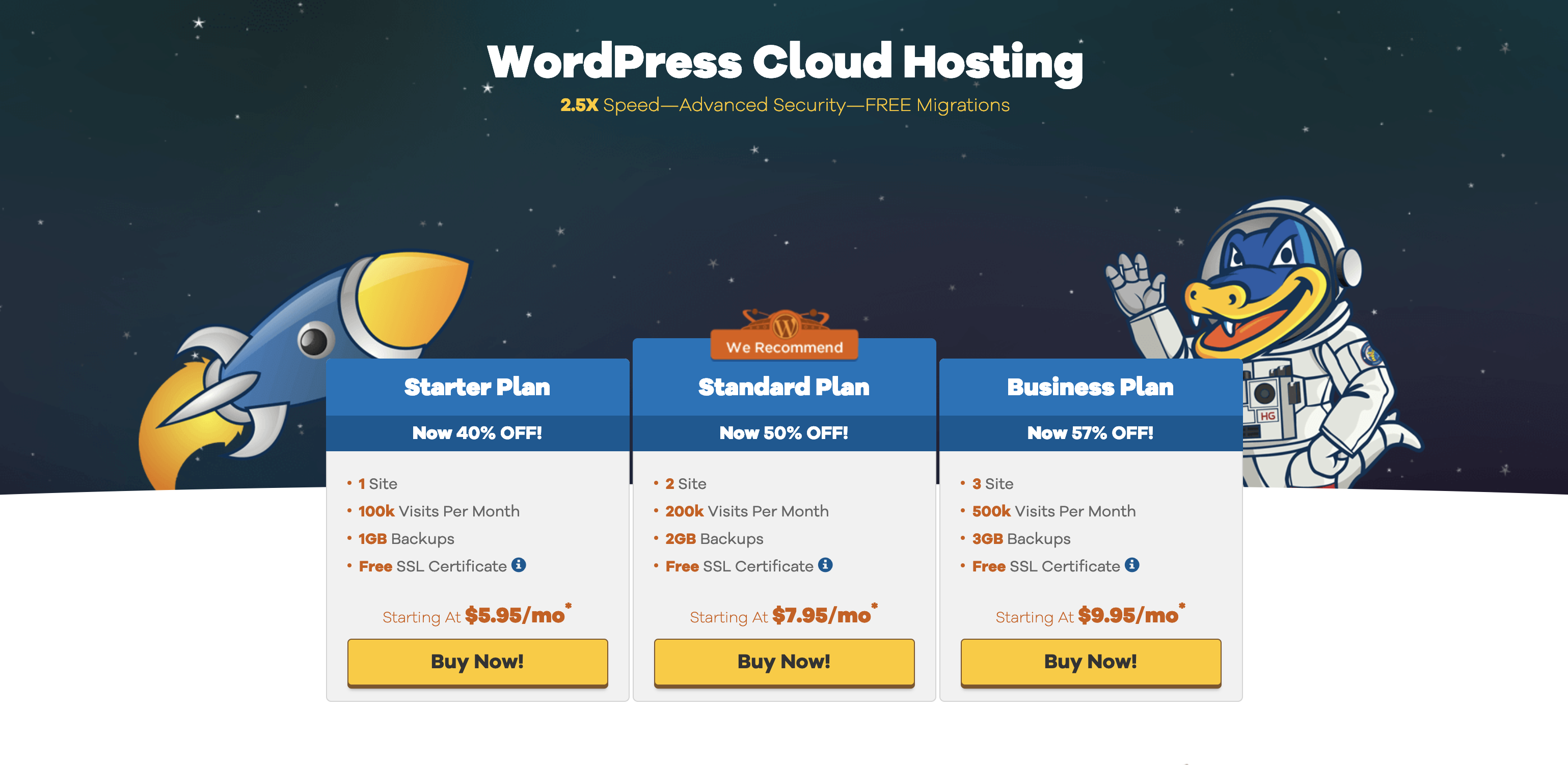 HostGator Pricing Table