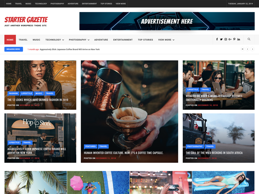 Powerful News and Magazine WordPress theme